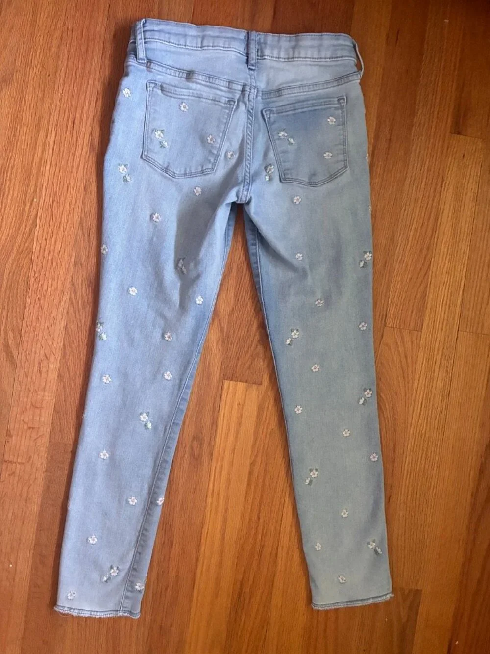 Gap Girls Floral Embroidered Stretch Jegging Ankle Size 14